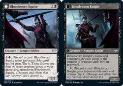 1x Bloodsworn Squire // Bloodsworn Knight - Foil - Innistrad: Crimson Vow - Near - Image 1