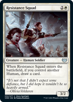 1x Resistance Squad - Foil - Innistrad: Crimson Vow - Near Mint, English - MTG! - Image 1
