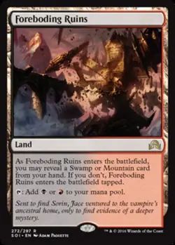 1x Foreboding Ruins - Shadows Over Innistrad - Lightly Played, English - MTG! - Image 1