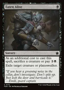 1x Eaten Alive - Foil - Foundations - Near Mint, English - MTG! - Image 1