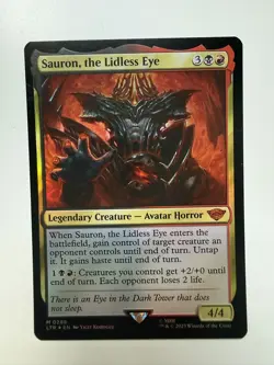 2023 MTG LOTR Tales Middle Earth Sauron the Lidless Eye - Mythic FOIL - #0288 UP - Image 1