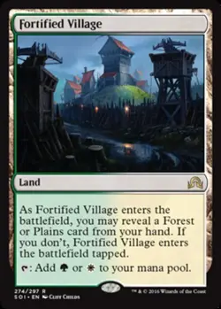 1x Fortified Village - Shadows Over Innistrad - Lightly Played, English - MTG! - Image 1