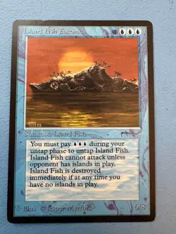 MTG Arabian Nights, Island Fish Jaconus! 1993 Vintage Magic! - Image 1