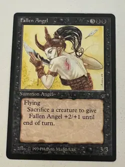 Magic the Gathering MTG Legends Fallen Angel NM- (Beta Bob) - Image 1