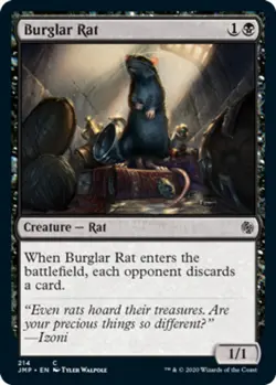 1x Burglar Rat - Jumpstart - Near Mint, English - MTG! - Image 1