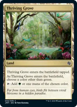 1x Thriving Grove - Jumpstart - Near Mint, English - MTG! - Image 1
