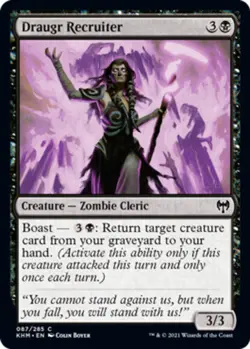 1x Draugr Recruiter - Foil - Kaldheim - Near Mint, English - MTG! - Image 1