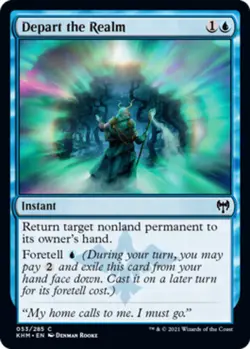 1x Depart the Realm - Kaldheim - Near Mint, English - MTG! - Image 1