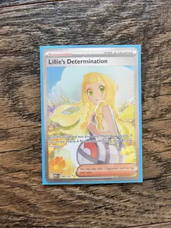 Lillie's Determination 184/132 SIR Special Illustration Rare Pokemon Mega Evo - Image 1