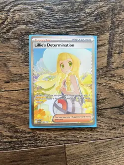 Lillie's Determination 184/132 SIR Special Illustration Rare Pokemon Mega Evo - Image 3