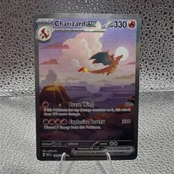 THE POKEMON COMPANY POKEMON TCG CHARIZARD EX SIR HOLO SV03 #199/165 ENG - Image 1