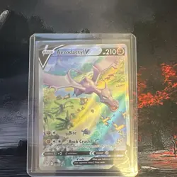 The Pokemon Company Aerodactyl V 180/196 Lost Origin Ultra Rare Full Art Holo - Image 1