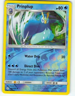 Prinplup - Reverse Holo - 55/236 Cosmic Eclipse - Pokemon TCG - 2019 - Image 1