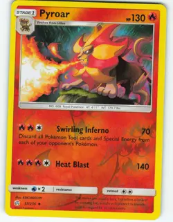 Pyroar - Reverse Holo - 37/236 Cosmic Eclipse - Pokemon TCG - 2019 - Image 1