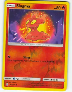 Slugma - Reverse Holo - 26/236 Cosmic Eclipse - Pokemon TCG - 2019 - Image 1