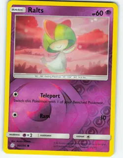 Ralts - Reverse Holo - 80/236 Cosmic Eclipse - Pokemon TCG - 2019 - Image 1