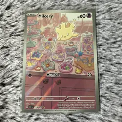 Pokemon SV07 Scarlet & Violet Stellar Crown 152/142 Milcery Illustration Rare NM - Image 1