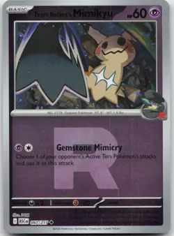 Team Rocket's Mimikyu (Team Rocket Reverse) 097/217 Ascended Heroes Pokemon NM - Image 1