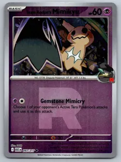 Team Rocket's Mimikyu (Team Rocket) 097/217 AH Pokemon Reverse Holo NM - Image 1