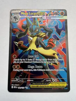 Pokemon TCG Mega Evolution - Mega Lucario ex 160/132 Ultra Rare Full Art - NM - Image 1