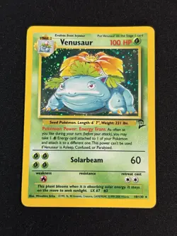 2000 Pokemon Base Set 2 Venusaur #18/130 Holo Rare Base Set II WOTC - Image 1