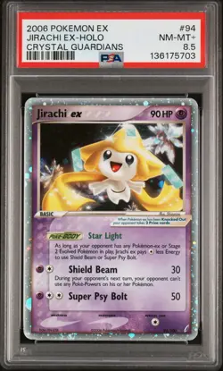 Jirachi EX Holo #94 PSA 8.5 2006 Pokemon EX Crystal Guardians NM-MT POP of 4 - Image 1