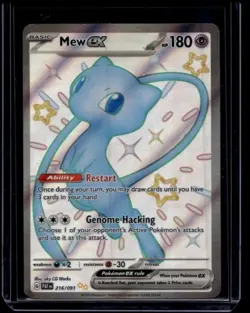 Pokemon TCG Mew ex 216/091 Paldean Fates Shiny Ultra Rare NM A - Image 1