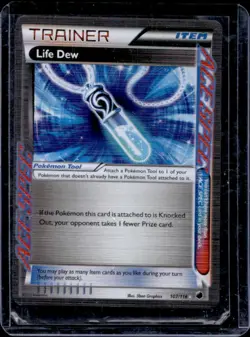 2013 Pokemon Black & White Plasma Freeze Life Dew #107/116 - Image 1