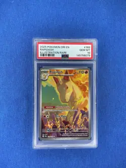POKEMON 2025 Destined Rivals Illustration Rare RAPIDASH #189 PSA 10 Gem Mint - Image 1