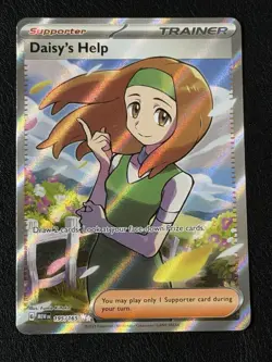 Pokemon TCG Daisy’s Help 195/165 Pokemon 151 Full Art Ultra Rare NM - Image 1