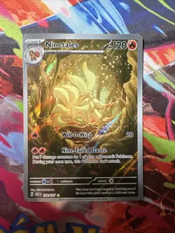 Ninetails 199/197 Obsidian Flames Full Art IR Illustration Rare Holo Pokemon TCG - Image 1