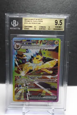 2025 Pokemon Scarlet And Violet Prismatic Evolutions Jolteon EX #153 BGS 9.5 - Image 1