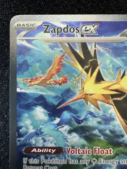 Zapdos ex 202/165 SV 151 Special Illustration Rare Full Art Holo English 200HP - Image 2