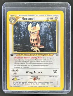 2000 Pokemon Neo Genesis 1st Edition Noctowl #42/111 - Image 1