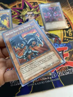 Yu-Gi-Oh FMR-001 RED EYES BLACK DRAGON LOT & TRI HORNED DRAGON LOB 1st MP-HP - Image 3