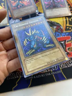 Yu-Gi-Oh FMR-001 RED EYES BLACK DRAGON LOT & TRI HORNED DRAGON LOB 1st MP-HP - Image 5