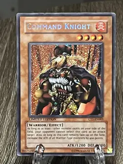 Command Knight – CT1-EN003 – Limited Edition – Secret Rare – Yu-Gi-Oh! - Image 2