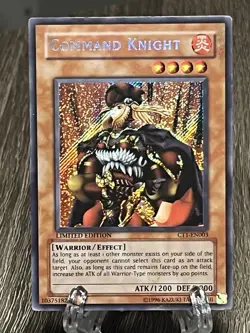 Command Knight – CT1-EN003 – Limited Edition – Secret Rare – Yu-Gi-Oh! - Image 3
