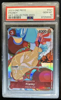 2023 One Piece Romance Dawn Franky Gift Uncommon #OP01-021 PSA 10 - Image 1