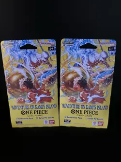 One Piece Adventure On Kami’s Island Sleeved Pack Lot Of 2 Packs - Image 1