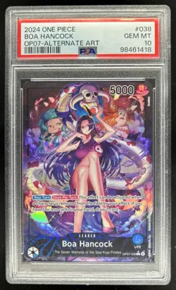 2024 One Piece 500 Years in the Future Boa Hancock Alt Art #OP07-038 PSA 10 - Image 1