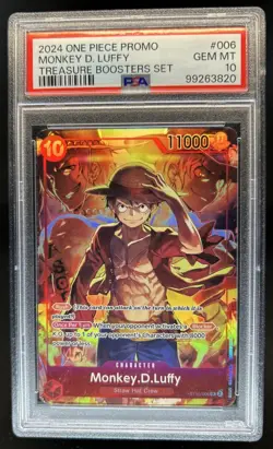 2024 One Piece The Three Captains ST10 Monkey.D.Luffy Super Rare ST10-006 PSA 10 - Image 1