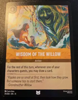 Wisdom Of The Willow 31/204 Uncommon Winterspell Disney Lorcana TCG - Image 1