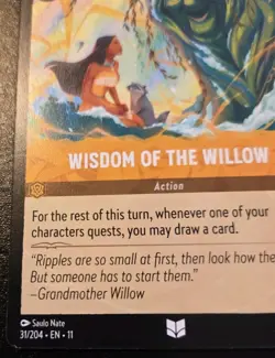 Wisdom Of The Willow 31/204 Uncommon Winterspell Disney Lorcana TCG - Image 4
