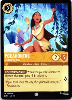 Disney Lorcana Pocahontas - Finding the Way Winterspell Common #8/204 NM - Image 1