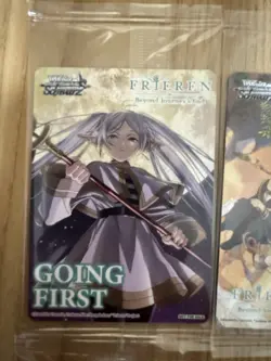 Weiss Schwarz Frieren Complete Set of 6 Sealed “Going First /Second” Box Toppers - Image 2