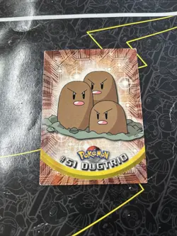 Dugtrio 51 Topps Blue Logo Pokemon TV Animation Edition D2 - Image 1