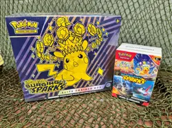 x2! *SEALED* Pokemon TCG ~ Surging Sparks ETB Elite Trainer Box & Booster Bundle - Image 1