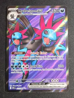 Hydreigon ex 161/086 Sv: White Flare Holo Ultra Rare Near Mint Pokemon TCG NM - Image 1