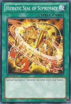 Yugioh! LP Hieratic Seal of Supremacy - GAOV-EN057 - Common - 1st Edition Lightl - Image 1